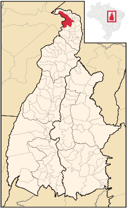 Location in Tocantins state