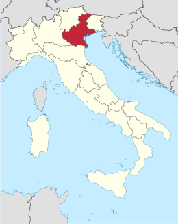 Veneto xəritədə