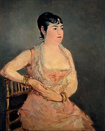 Édouard Manet, Dama w różu, 1879–1881