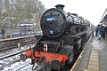 45407 at Buxton in March 2018 while in the identity of scrapped sister no 45157 The Glasgow Highlander.