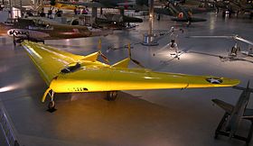 Le Northrop N-1M exposé au Steven F. Udvar-Hazy Center