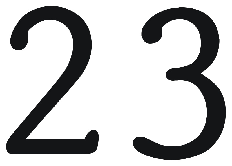 File:23 (Typewriter).svg