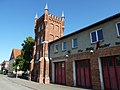 Schlauchturm der Feuerwehr und ehemalige Turnhalle