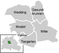 Mapa del districte de Mitte