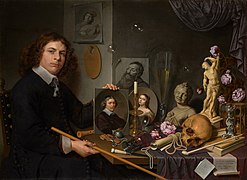 David Bailly - Vanitasstilleven met portret van een jonge schilder, 1651, S 1351.jpg