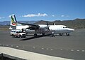 An Ethiopian Airlines Fokker 50