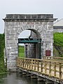 L'entrée du Fort Lennox construit sur l'Isle-aux-Noix sur la rivière Richelieu.