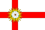 Tidigare förslag till flagga för Yorkshire, England.