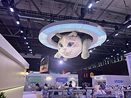 Image of Psycat at the Gamescom 2024 InZOI booth.