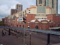 Paddy's Markets redevelopment (completed 1976). Haymarket. Tower is reflective of the building style