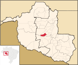 Location in Rondônia state