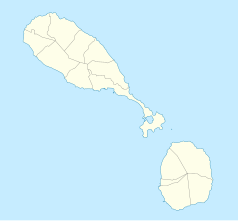 Mapa konturowa Saint Kitts i Nevis