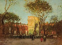 Washington Square by Paul Cornoyer