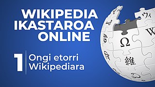 Wikipedia ikastaroa online: 1 - Ongi etorri Wikipediara (bideoa, 13'52")