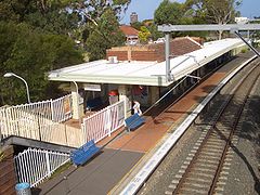 Station Wooloware ten zuidoosten van Sydney aan de Eastern Suburbs & Illawarra Line