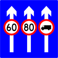 45c) — Lane use sign