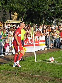 Alexander Farnerud under en match för VfB Stuttgart.