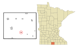 Location of Frost, Minnesota