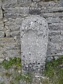 Stèle du cimetière.Tombe de Pradel François dcd le 27/11/1875.