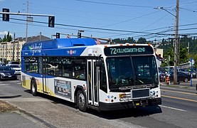 A Gillig BRT Hybrid