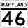 Maryland Route 46 marker