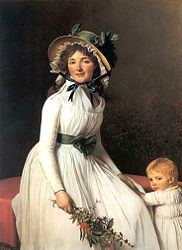 Portrait of Madame Emilie Seriziat and her Son 1795