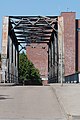 Deutsch: Blick von Süden auf die Brandenburger Brücke über den Veddelkanal in Hamburg-Kleiner Grasbrook.