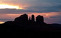 Cathedral Rock at sunset.