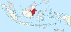 Lokasi  Kalimantan Timur  (dark red) [Petunjuk]