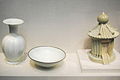 Song Dynasty porcelain vase, bowl, and granary model