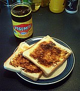 Tartine de vegemite.