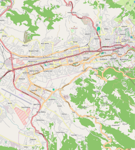 Илиџа на карти Сарајева