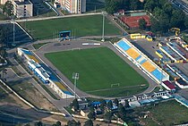 Kaupungin stadion ilmakuvassa.