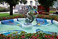 Bunter Fisch-Brunnen in Bad Aussee