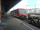 Regio-Shuttle at bay platform 104