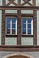 Fenstersäulen im Obergeschoss