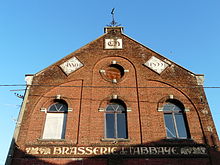 Photographie montrant la façade de l'ancienne brasserie de l'Abbaye