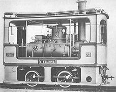 Steam tram locomotive St Etienne