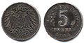 5 pfennig en fer (1915)