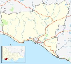 Rosebrook is located in Shire of Moyne