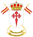 Coat of Arms of the former 1st Light Armored Cavalry Regiment "Santiago" (RCLAC-1)