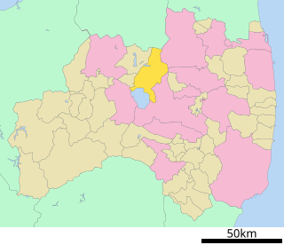 猪苗代町位置図