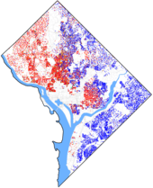 Map of race and ethnicity in Washington, D.C.