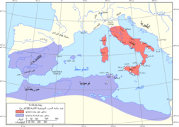 Map of Rome and Carthage at the start of the Second Punic War-ar.png