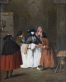 De waarzegster, Pietro Longhi, 1752