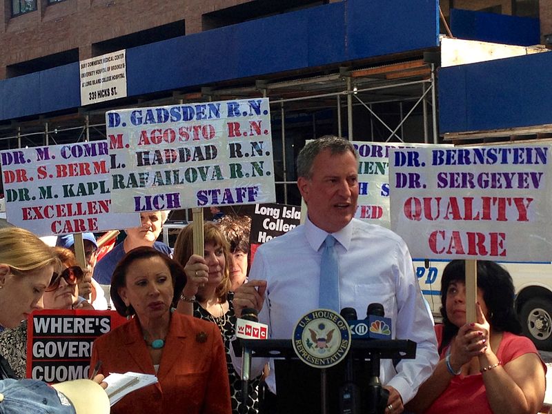 File:De Blasio Joins Nurses & Brooklyn Officials For Rally and March to Save L.I.C.H. (9442963793).jpg