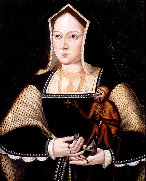 File:Katharine of Aragon with a monkey.jpg