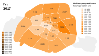Population density of Paris, 2017 - INSEE.svg