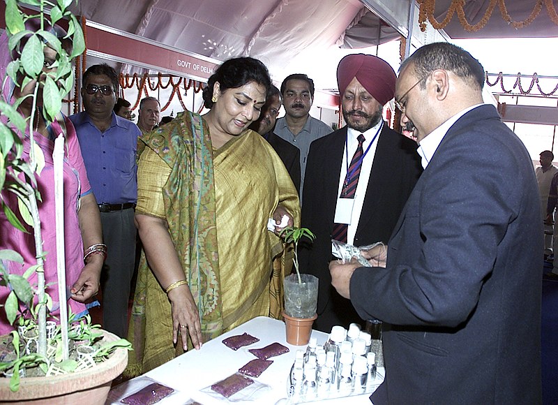 File:The Minister of State (Independent Charge) for Women & Child Development, Smt. Renuka Chowdhury at the inauguration of the Organic Food Court at the India Organic Trade Fair, in New Delhi on November 29, 2007.jpg