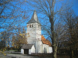 Viklau kyrka med stigluckan